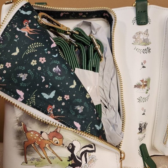 Loungefly Disney Bambi Classic Story Book Convertible Backpack Crossbody Bag NEW - Picture 13 of 14